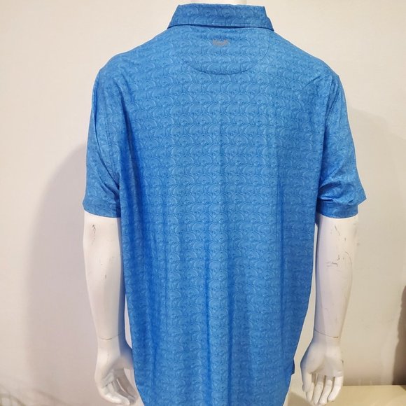 HICKEY FREEMAN Active Stretch Breathable Polo UPF Protection Moisture wicking XL - Picture 2 of 3